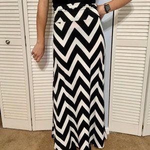 Striped Maxi Skirt